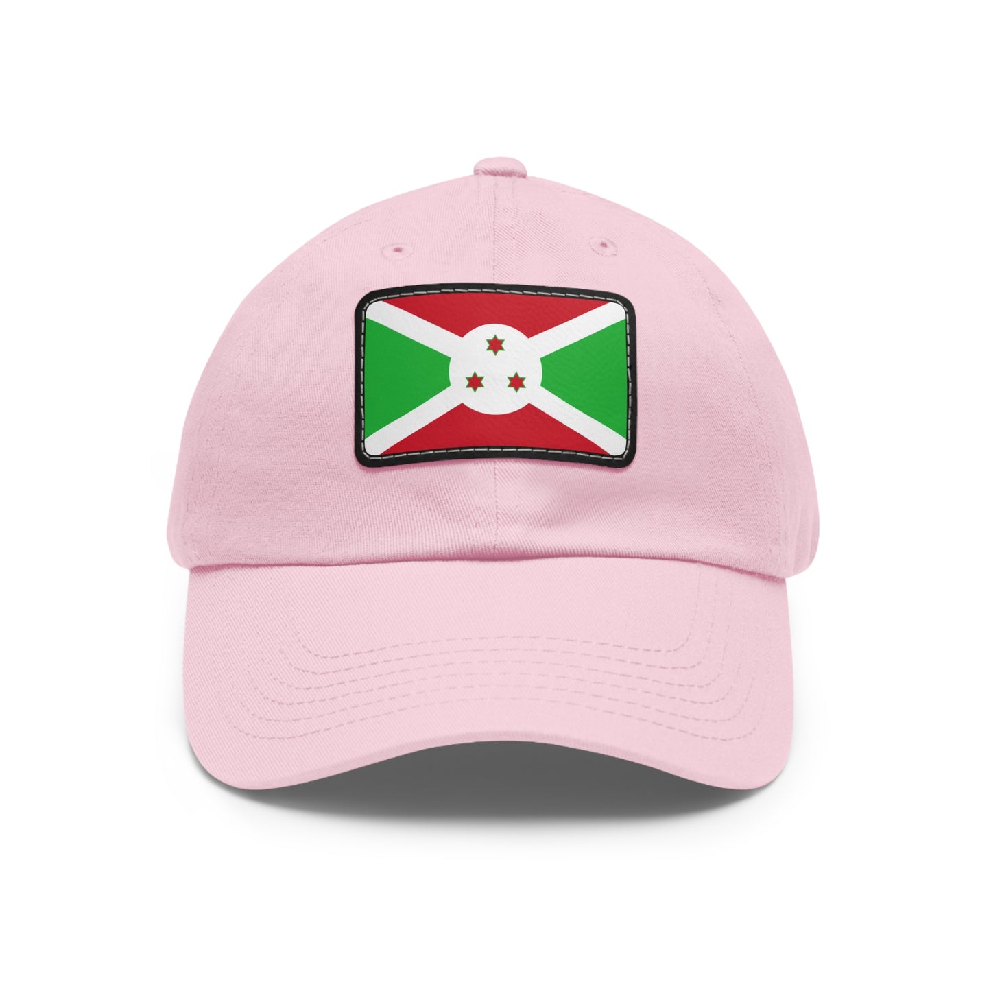 Flag Village Burundi Flag Hat Cap with Leather Patch