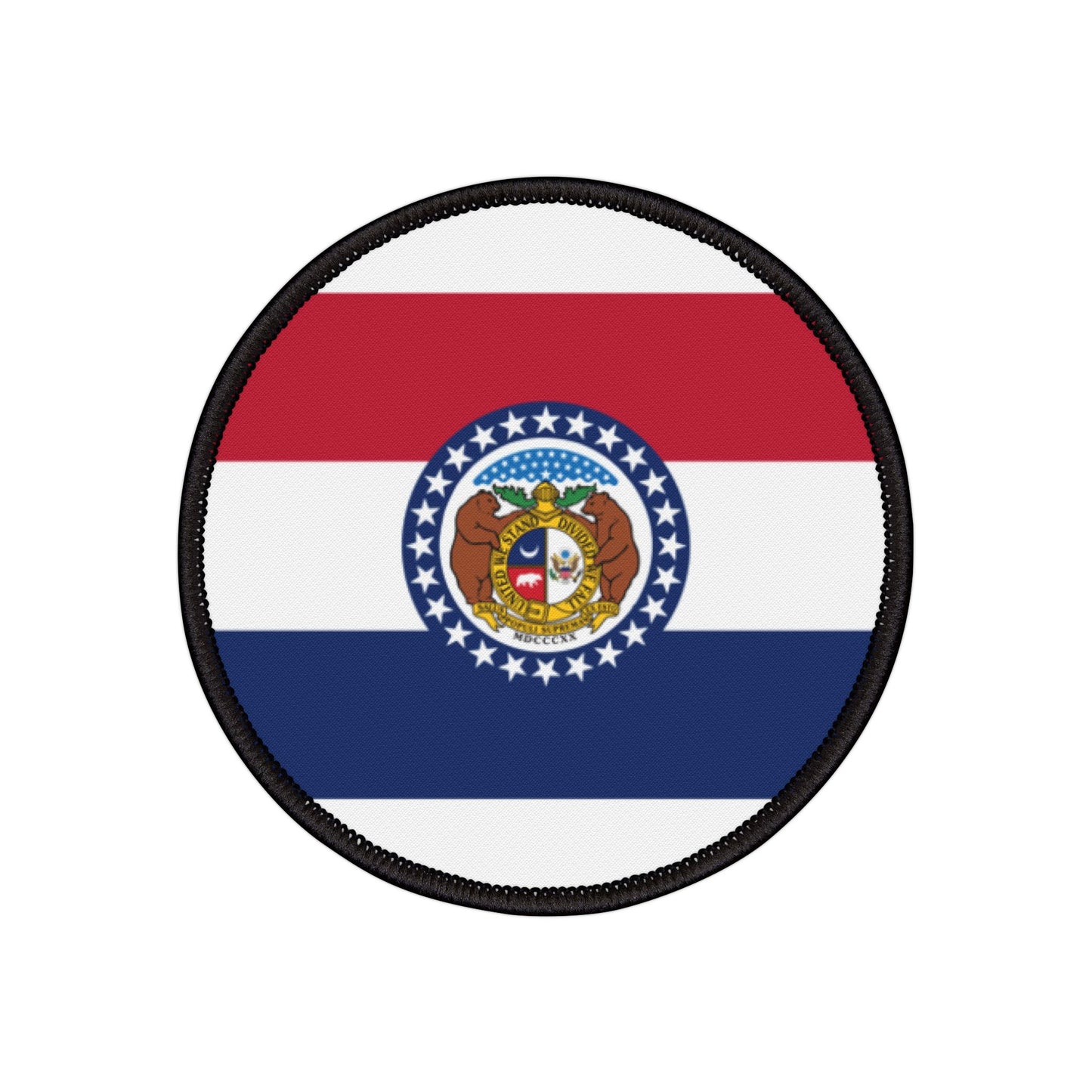 Flag Village Missouri State Flag Embroidery Iron-On Patches