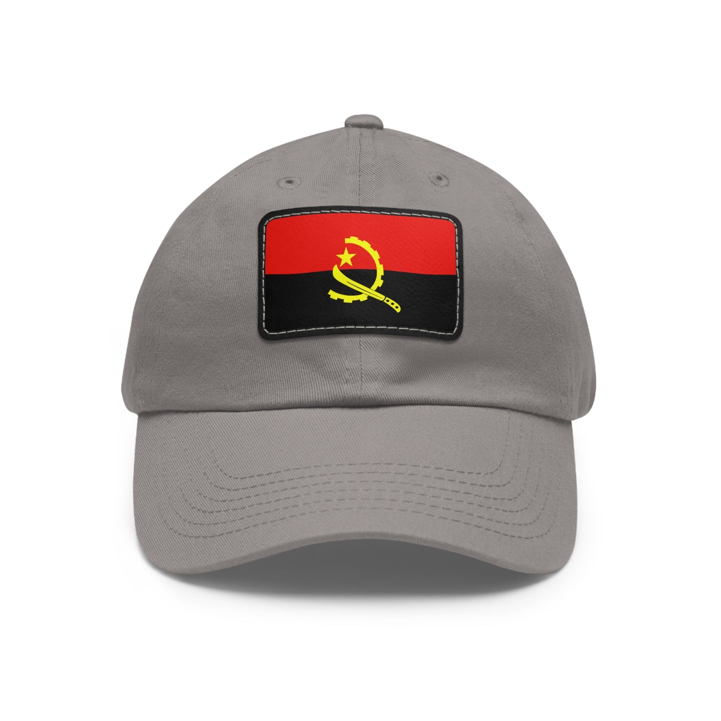 Flag Village Angola Flag Hat Cap with Leather Patch