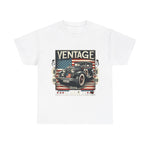 Flag Village USA Vintage Car Flag T-SHIRT Heavy Cotton Tee USA0016