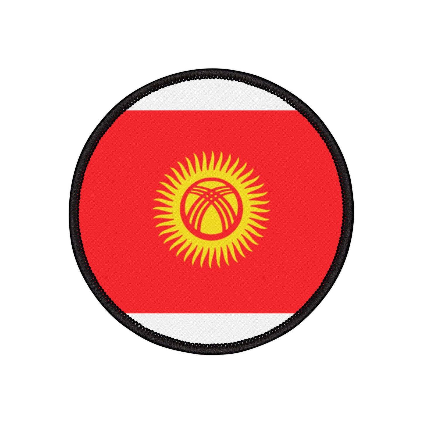 Flag Village Kyrgyzstan Flag Embroidery Iron-On Patches