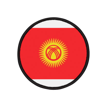 Flag Village Kyrgyzstan Flag Embroidery Iron-On Patches