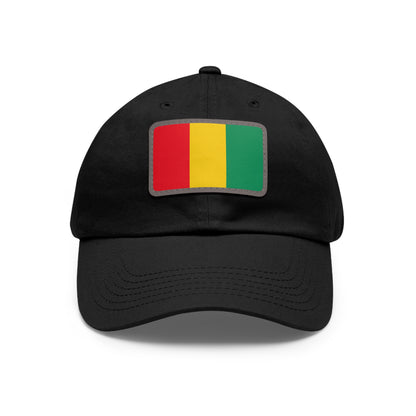 Flag Village Guinea Flag Hat Cap with Leather Patch