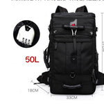 Flag Village New double shoulder bag Oxford cloth bags male outdoor backpack large capacity baggage bag multifunction hiking bag