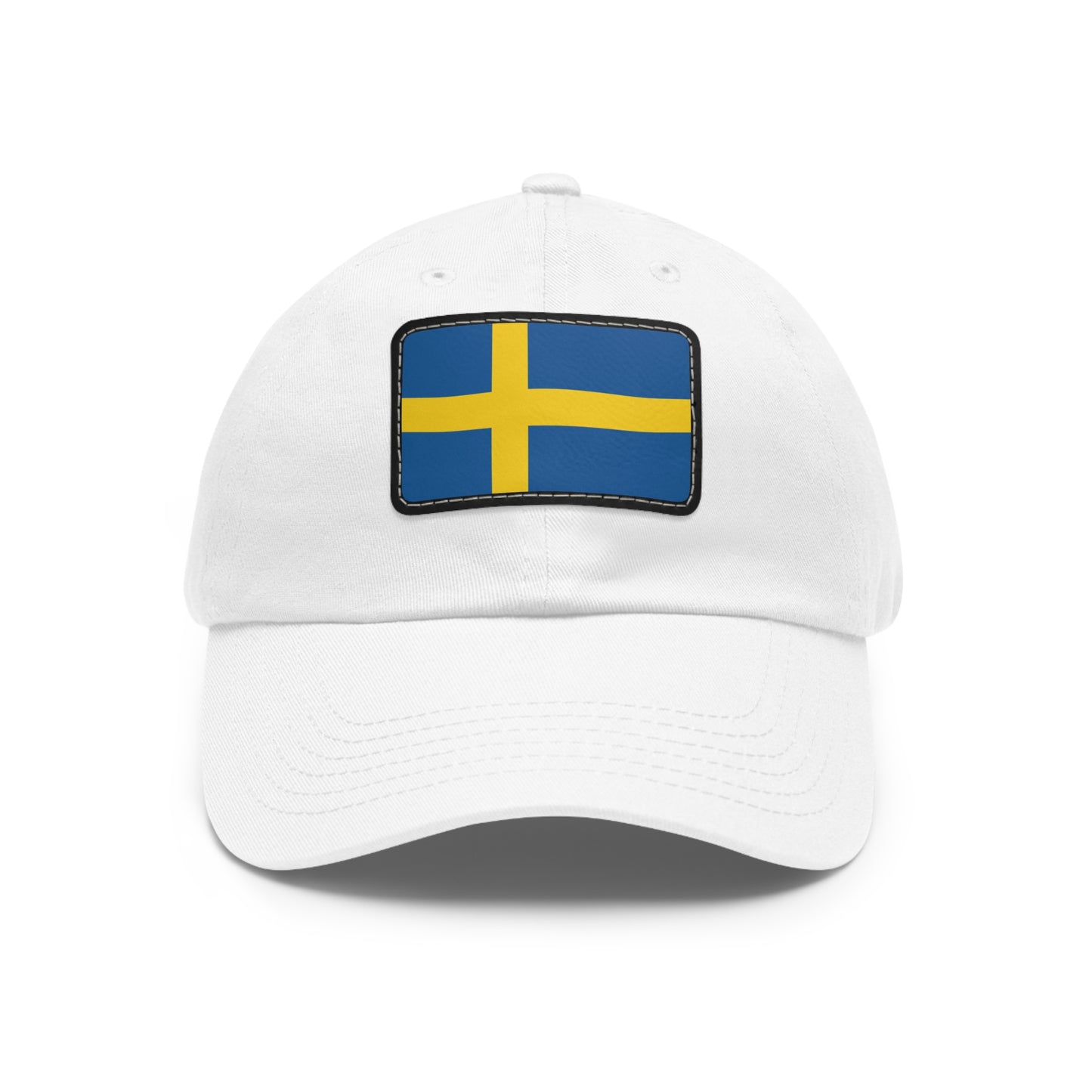 Flag Village Sweden Flag Hat Cap with Leather Patch