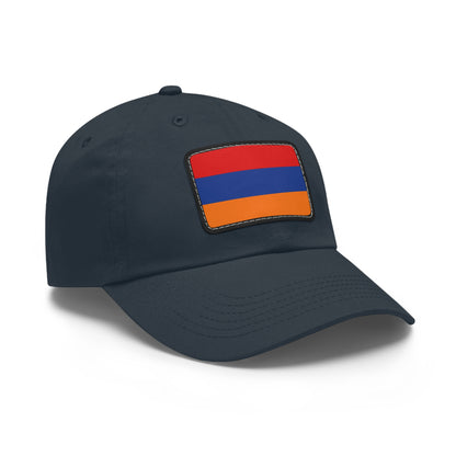 Flag Village Armenia Flag Hat Cap with Leather Patch