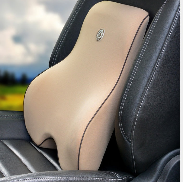 Flag Village Auto Tools Car Memory Cotton Lumbar Suit Pillow Back Pad Waist Car Interior Seat Four Seasons Universal New Slow Rebound