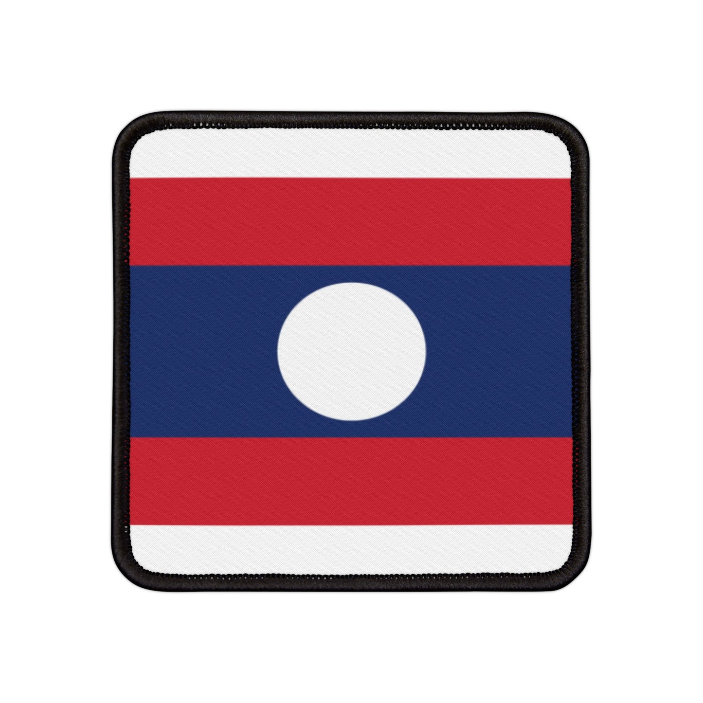 Flag Village Laos Flag Embroidery Iron-On Patches