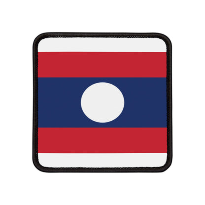 Flag Village Laos Flag Embroidery Iron-On Patches