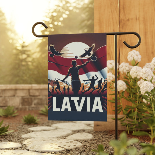 Flag Village Latvia Flag Sporting Garden & House Banner LVA0003