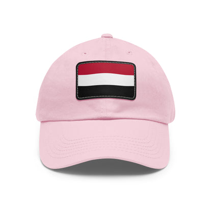 Flag Village Yemen Flag Hat Cap with Leather Patch