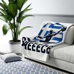 Flag Village Greece Sporting Flag Sherpa Fleece Blanket GRC0007