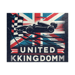 Flag Village United Kingdom Racing Car Sporting Flag Puzzle (110, 252, 520, 1014-piece) UK0007