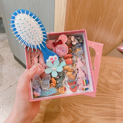 Flag Village Children's Hair Accessories Set 28-piece Gift Box Girl's Headdress