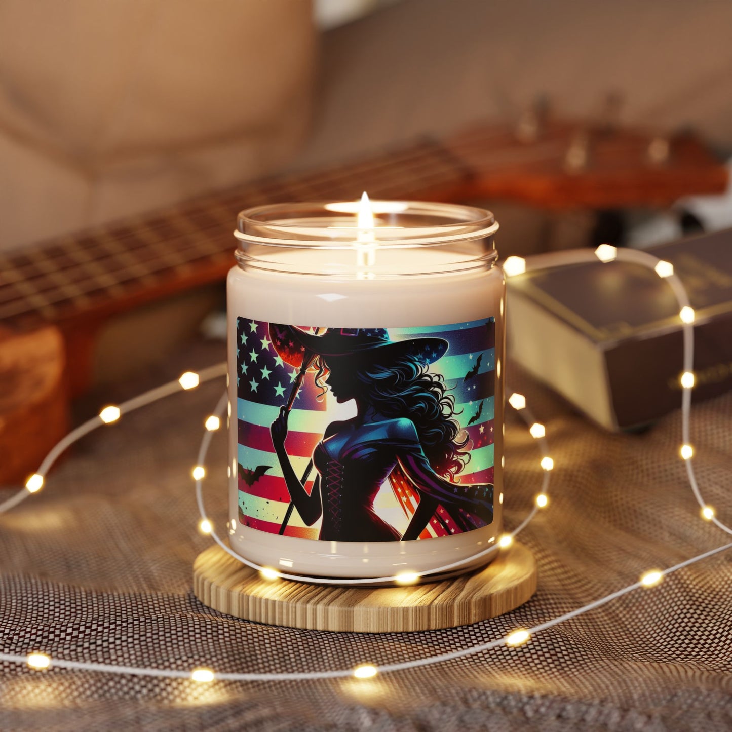 Flag Village Halloween Pretty Witch Scented Soy Candle, 9oz HW0036