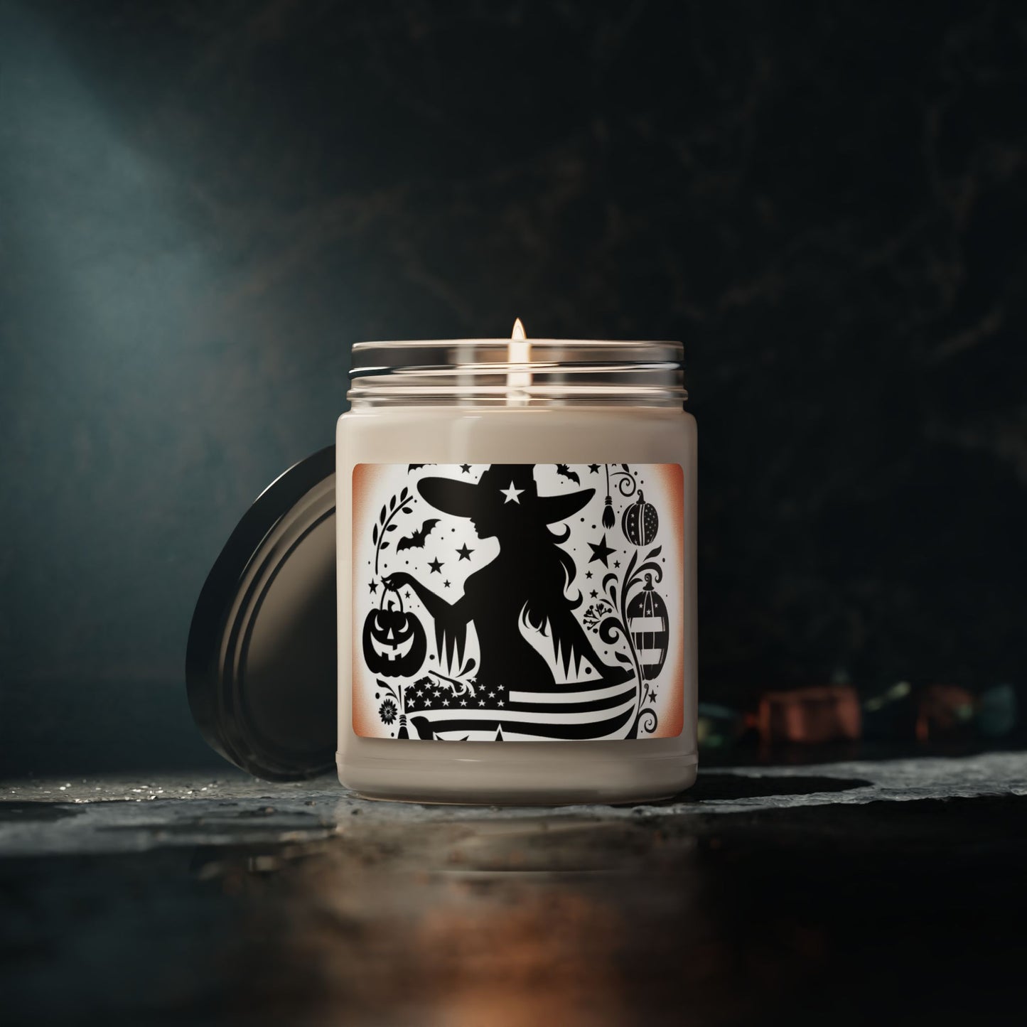 Flag Village Halloween Pretty Witch Scented Soy Candle, 9oz HW0024