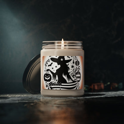 Flag Village Halloween Pretty Witch Scented Soy Candle, 9oz HW0024