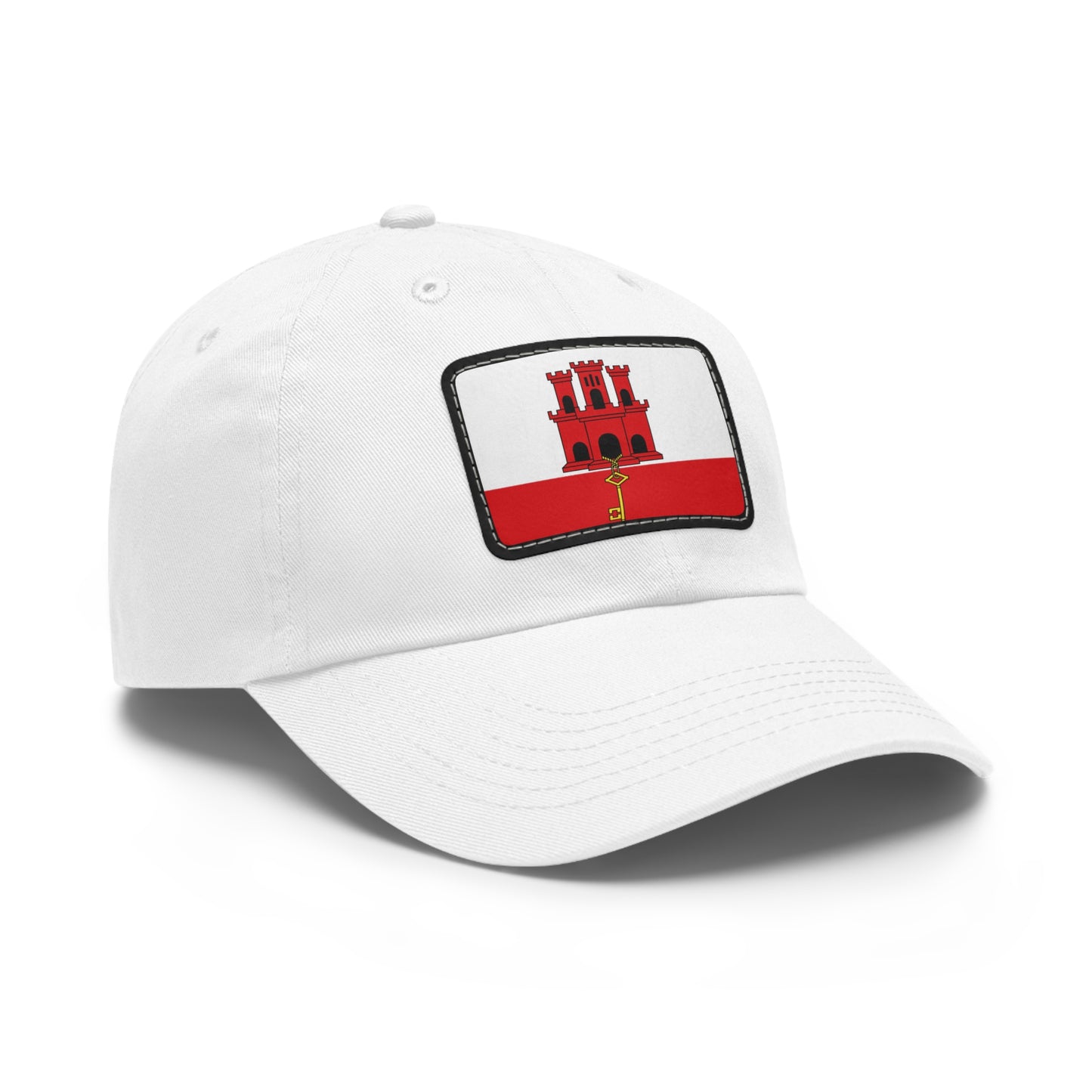 Flag Village Gibraltar Flag Hat Cap with Leather Patch