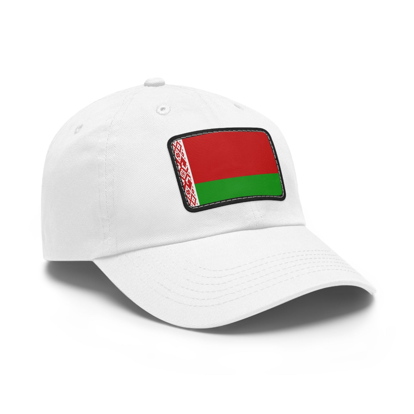 Flag Village Belarus Flag Hat Cap with Leather Patch