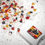 Flag Village Spain Racing Car Sporting Flag Puzzle (110, 252, 520, 1014-piece) ESP0013