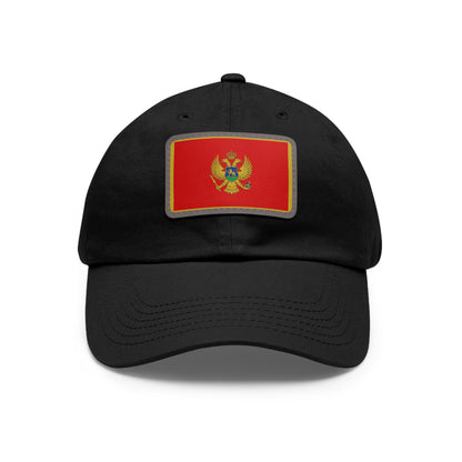 Flag Village Montenegro Flag Hat Cap with Leather Patch