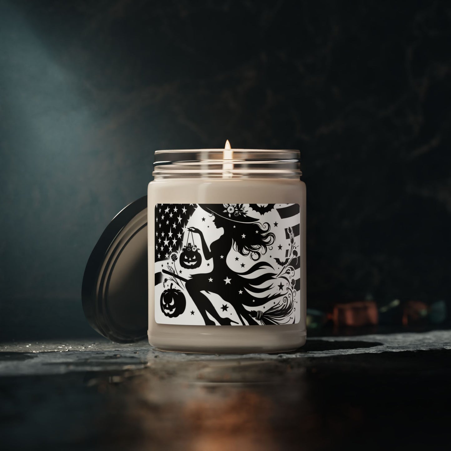 Flag Village Halloween Pretty Witch Scented Soy Candle, 9oz HW0022