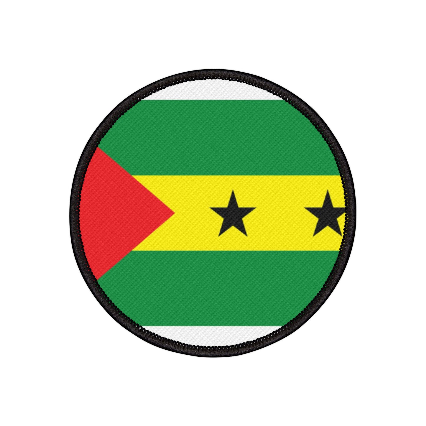 Flag Village Sao Tome And Principe Flag Embroidery Iron-On Patches