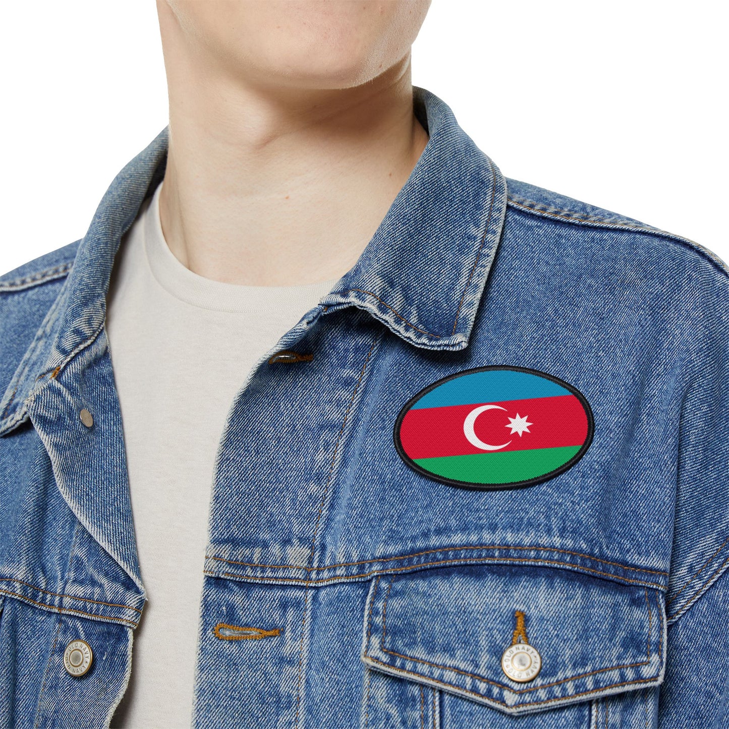 Flag Village Azerbaijan Flag Embroidery Iron-On Patches