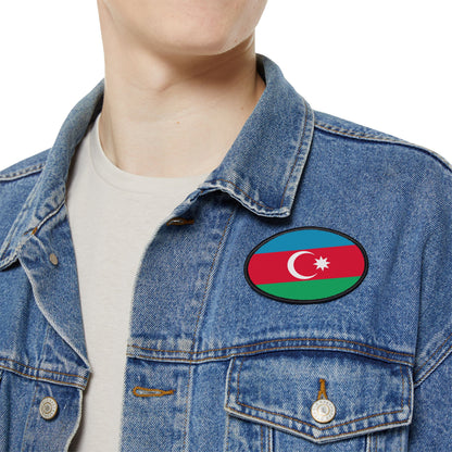 Flag Village Azerbaijan Flag Embroidery Iron-On Patches