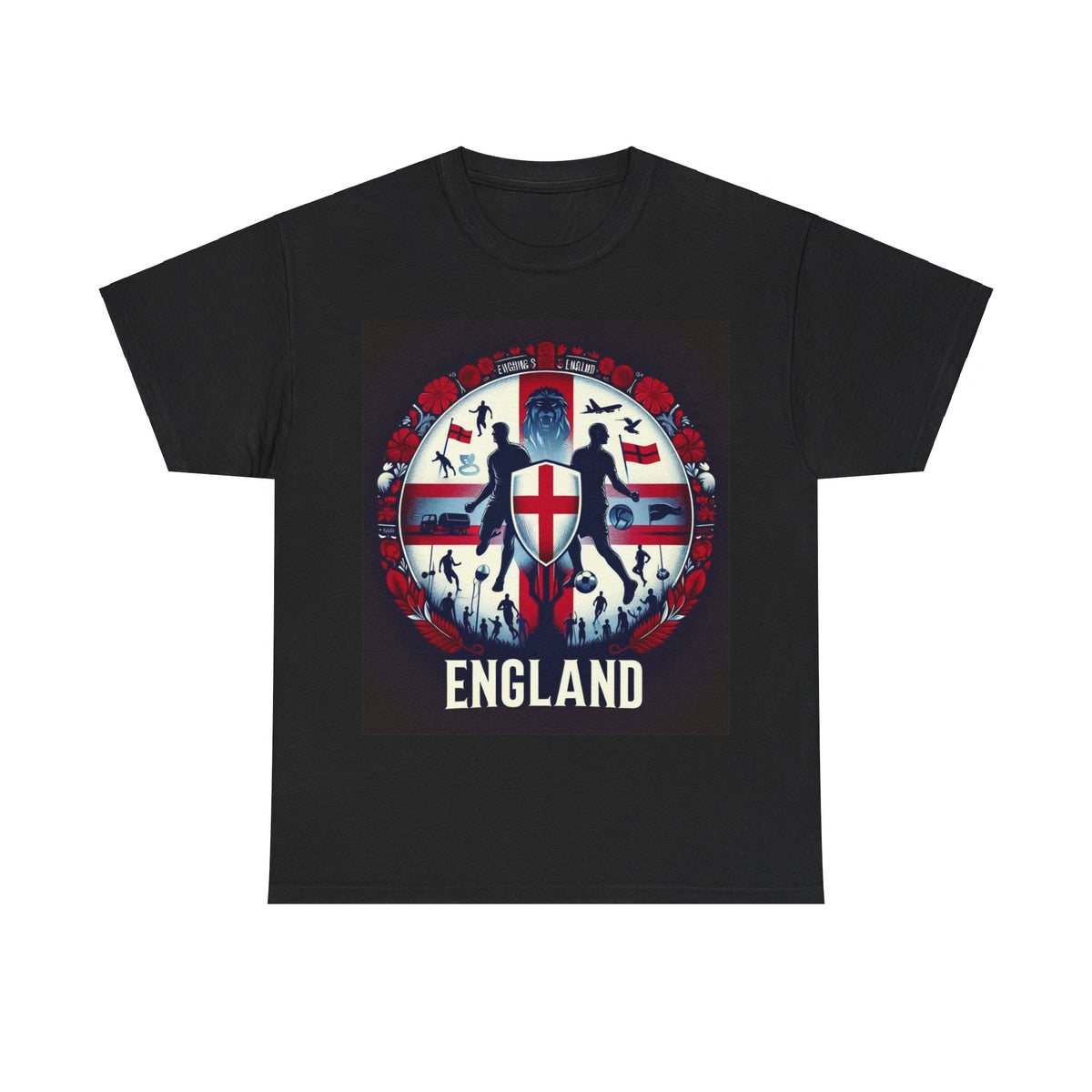 Flag Village England Sporting Flag T-SHIRT Heavy Cotton Tee GBR0008