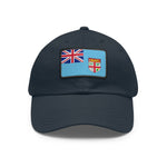 Flag Village Fiji Flag Hat Cap with Leather Patch