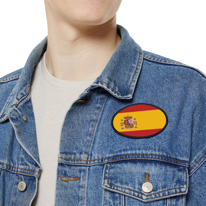 Flag Village Spain Flag Embroidery Iron-On Patches