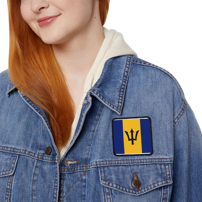 Flag Village Barbados Flag Embroidery Iron-On Patches