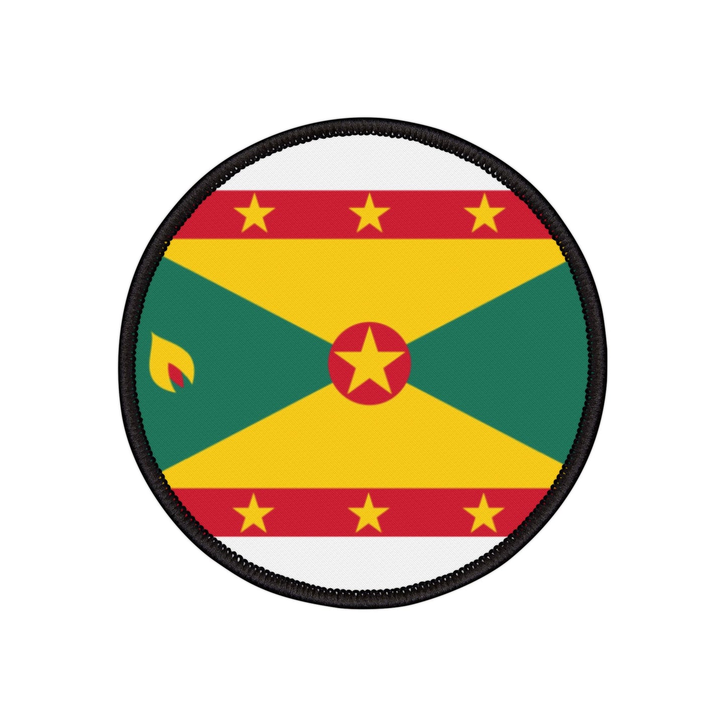 Flag Village Grenada Flag Embroidery Iron-On Patches