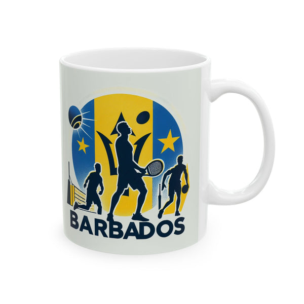 Flag Village Barbados Sporting Flag Ceramic Coffee Mug