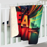 Flag Village Brazil Sporting Flag Fleece Blanket 50"x60"