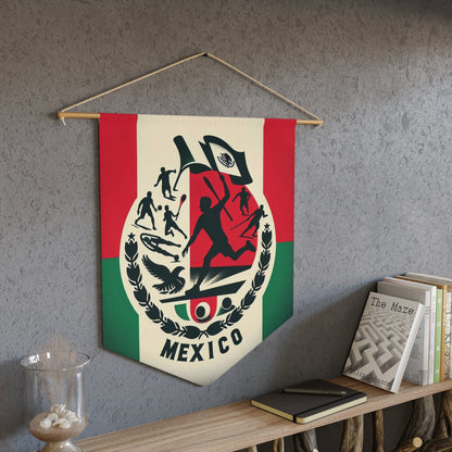 Flag Village MEXICO Flag Pennant Sporting Home Wall decoration MEX0001