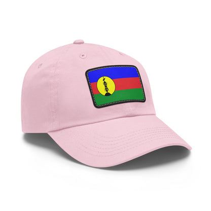 Flag Village New Caledonia Flag Hat Cap with Leather Patch