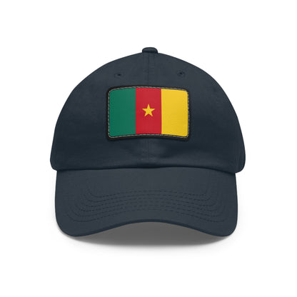 Flag Village Cameroon Flag Hat Cap with Leather Patch
