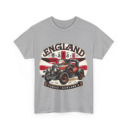 Flag Village UK Vintage Car Flag T-SHIRT Heavy Cotton Tee UK0023