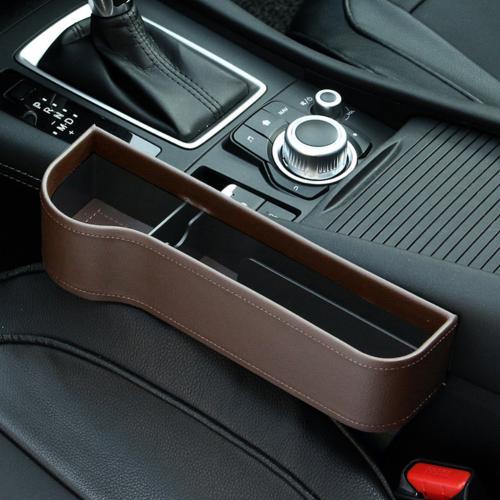 Flag Village Auto Tools PU Car Organizer Seat Gap Storage Box Car Seat Side Slit for Wallet Phone Coins Cigarette Keys Cards Car Accessories