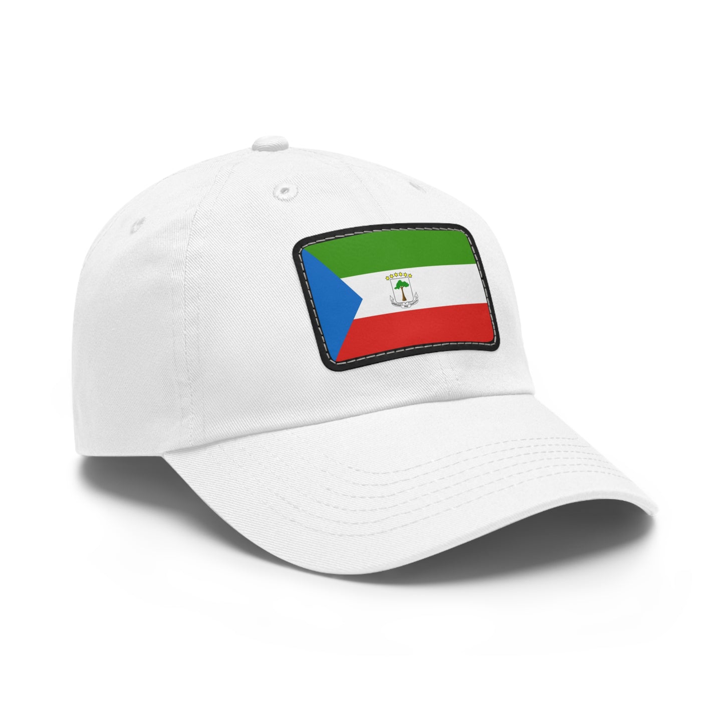 Flag Village Equatorial Guinea Flag Hat Cap with Leather Patch