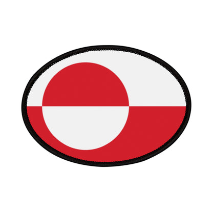 Flag Village Greenland Flag Embroidery Iron-On Patches