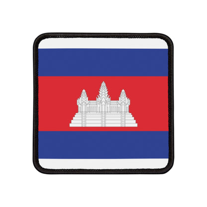 Flag Village Cambodia Flag Embroidery Iron-On Patches