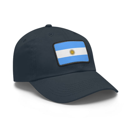 Flag Village Argentina Flag Hat Cap with Leather Patch