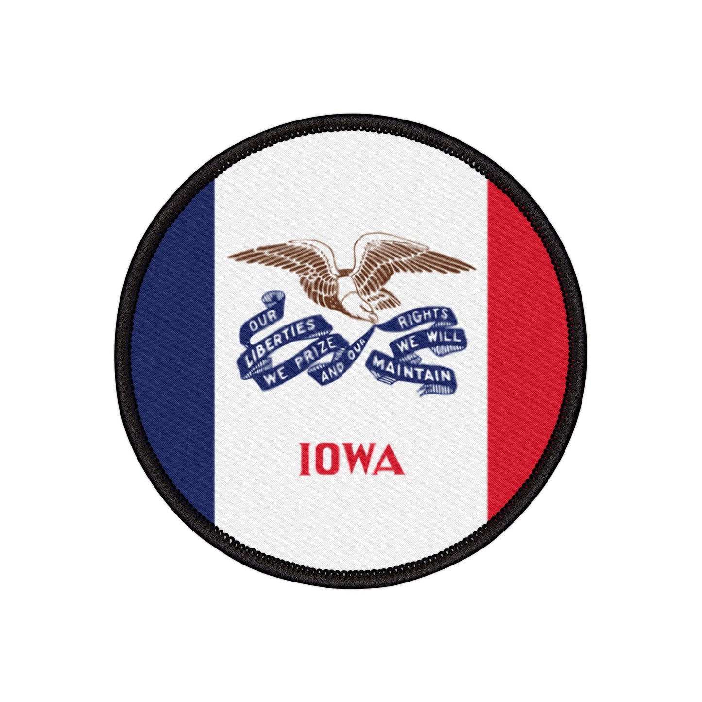 Flag Village Iowa State Flag Embroidery Iron-On Patches