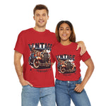 Flag Village USA Vintage Car Flag T-SHIRT Heavy Cotton Tee USA0010