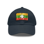 Flag Village Myanmar Flag Hat Cap with Leather Patch