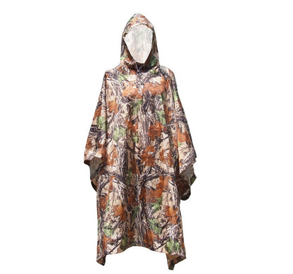 Flag Village Jungle through mountaineering camouflage raincoat Outdoor hiking marching poncho poncho