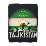 Flag Village Tajikistan Sporting Flag Sherpa Fleece Blanket TJK0002